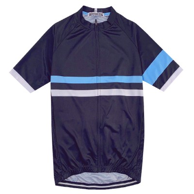Large-scale custom men's cycling shirts fashion design striped zipper cycling shirts cycling shirts store SKCSCP012 45 degree